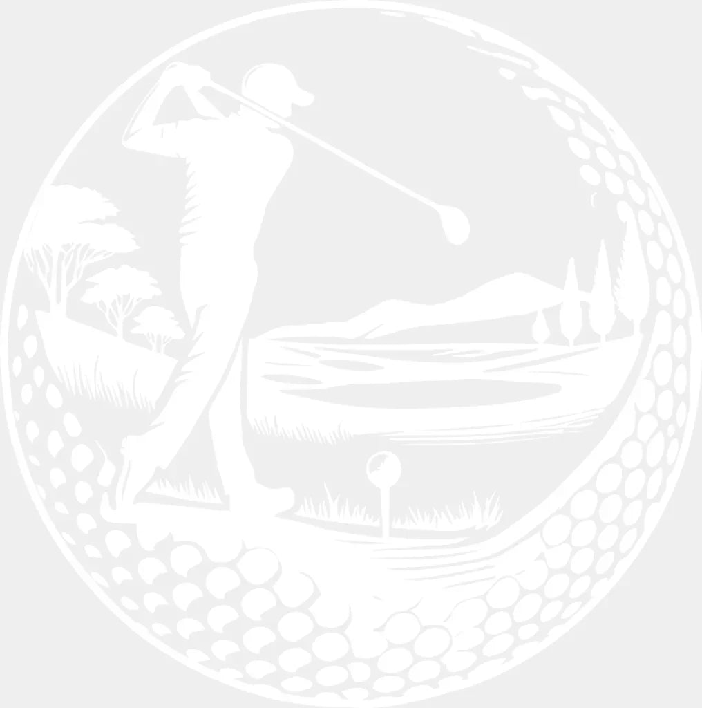 Golf Swing B&W Design - Golf DTF Transfer Adult Unisex - S & M (10’’) / Light Color Design (See Imaging)