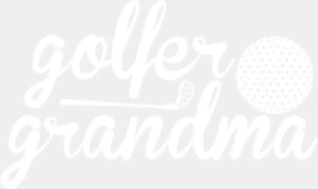 Golfer Grandma - Golf Dtf Heat Transfer Adult Unisex S & M (10’’) / White