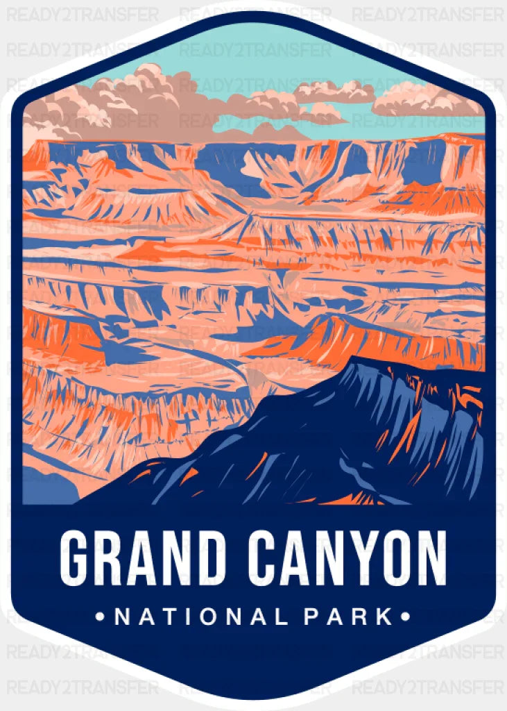 Grand Canyon National Park Colorful Design - National Parks DTF Transfer ready2transfer