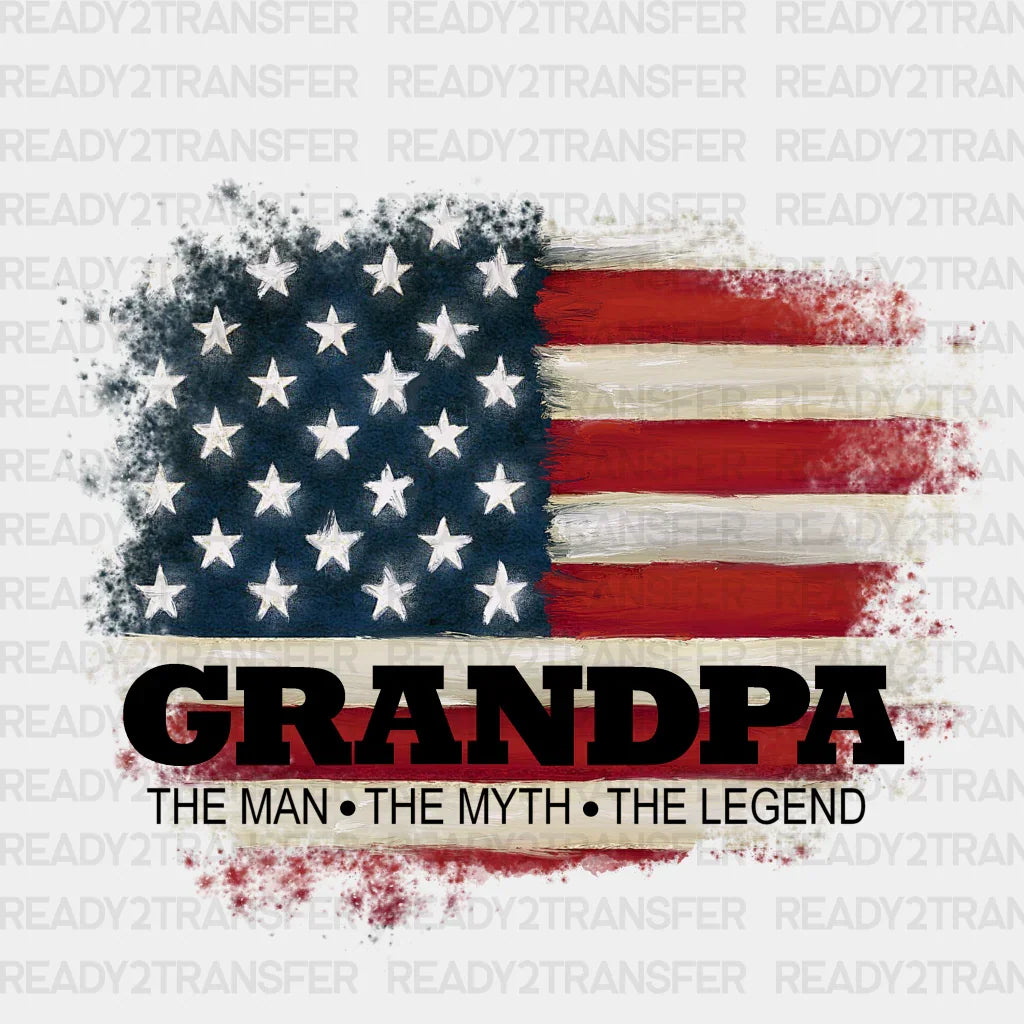 Grandpa The Man Myth Father’s Day Dtf Transfer