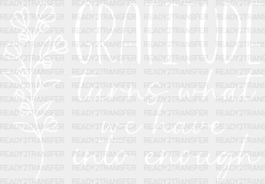 Gratitude Dtf Transfer