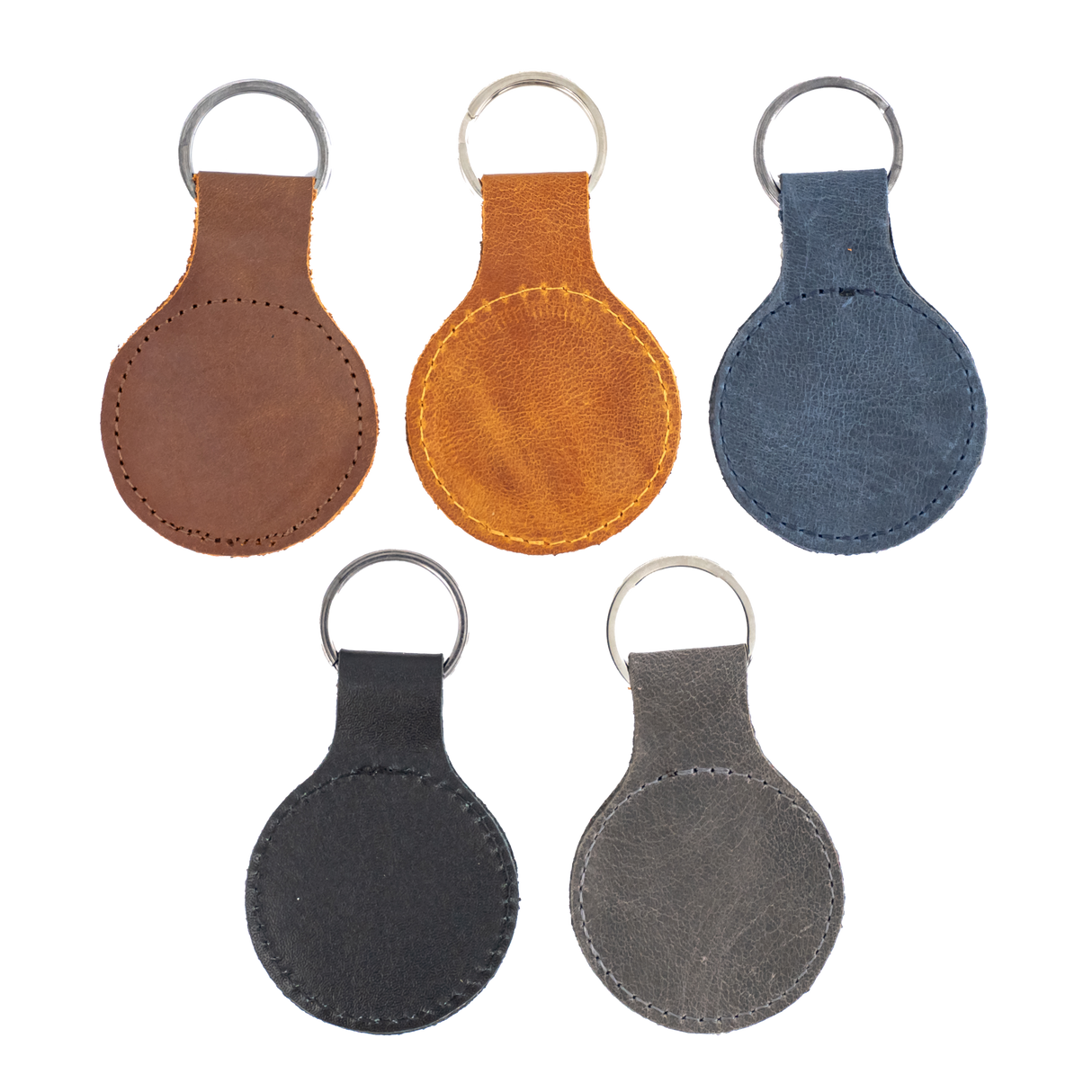 Custom Engraved Leather Keychain – Circle Transfer Kingdom