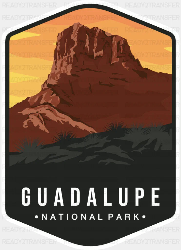 Guadalupe National Park Colorful Design - National Parks DTF Transfer ready2transfer
