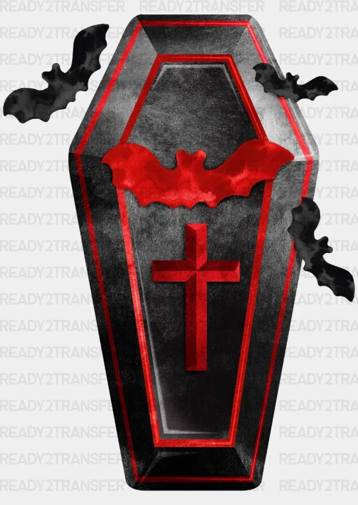 HALLOWEEN COFFIN DTF Transfer ready2transfer