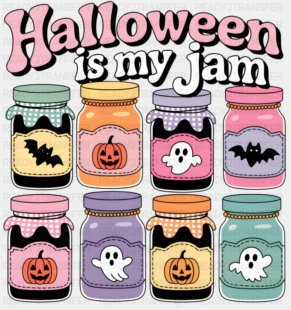 Halloween Is My Jam Retro Halloween DTF Transfer