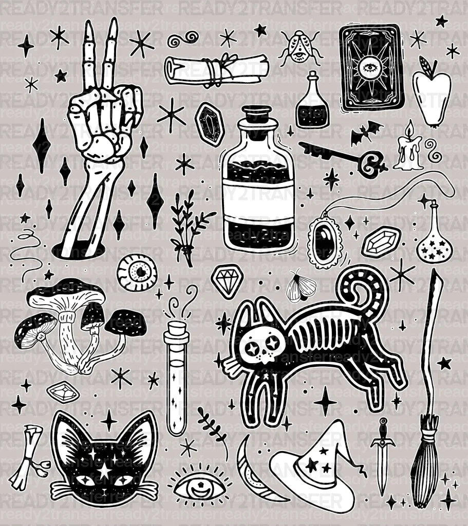 HALLOWEEN ITEMS DTF Transfer ready2transfer