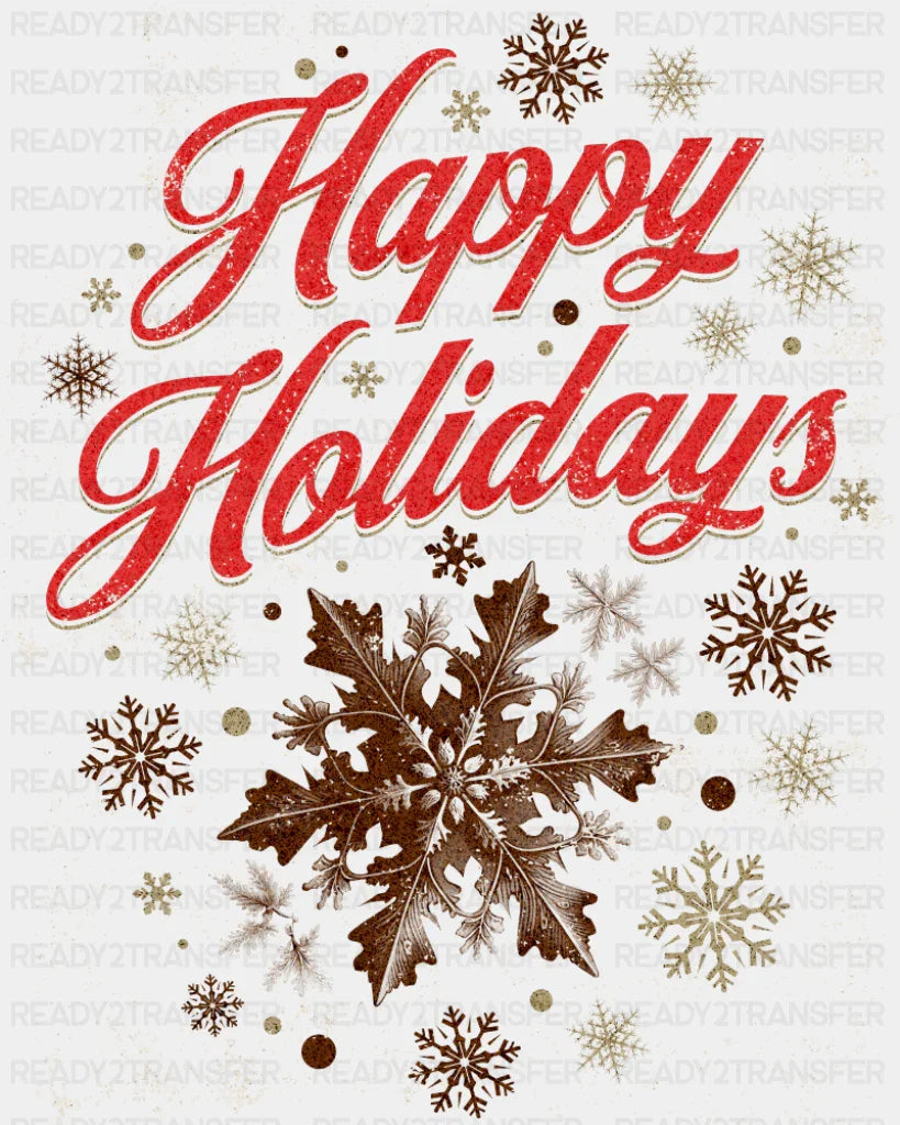 Happy Holidays - Christmas DTF Transfer