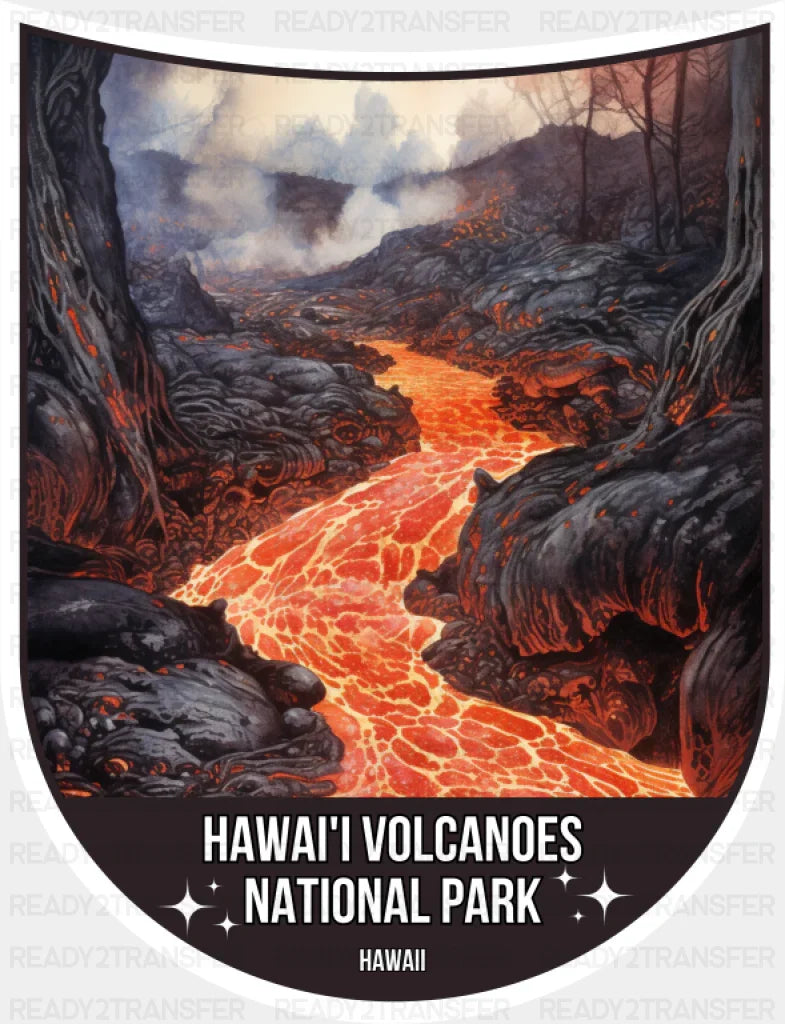 Hawai'i Volcanoes National Park Hawaii - National Parks DTF Transfer ready2transfer
