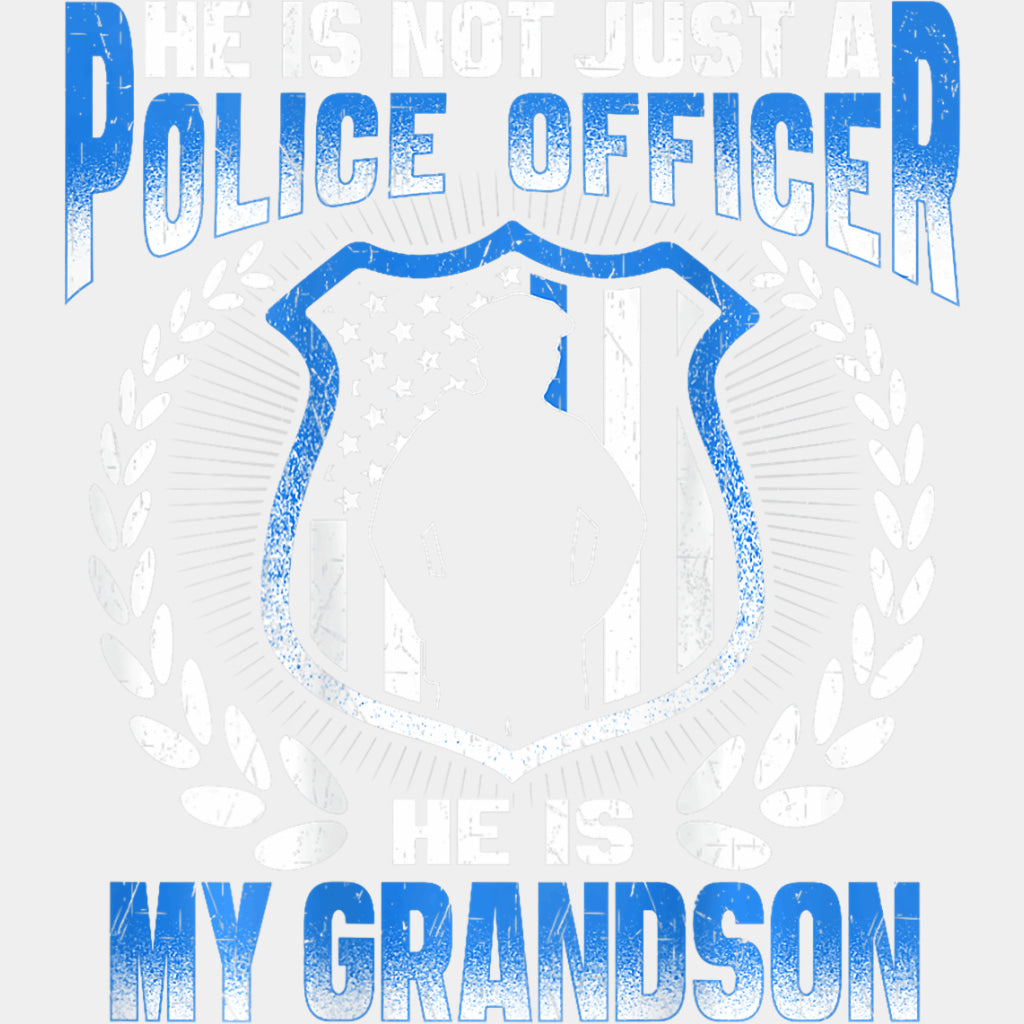 He Is My Grandson - Police DTF Transfers ready2transfer Light Color Design (See Imaging)