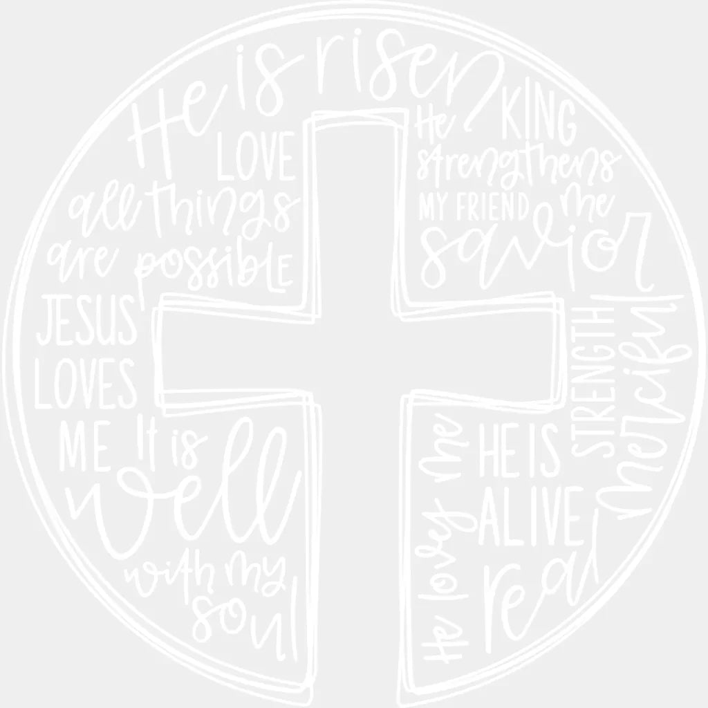 He Is Risen Easter Dtf Heat Transfer Design