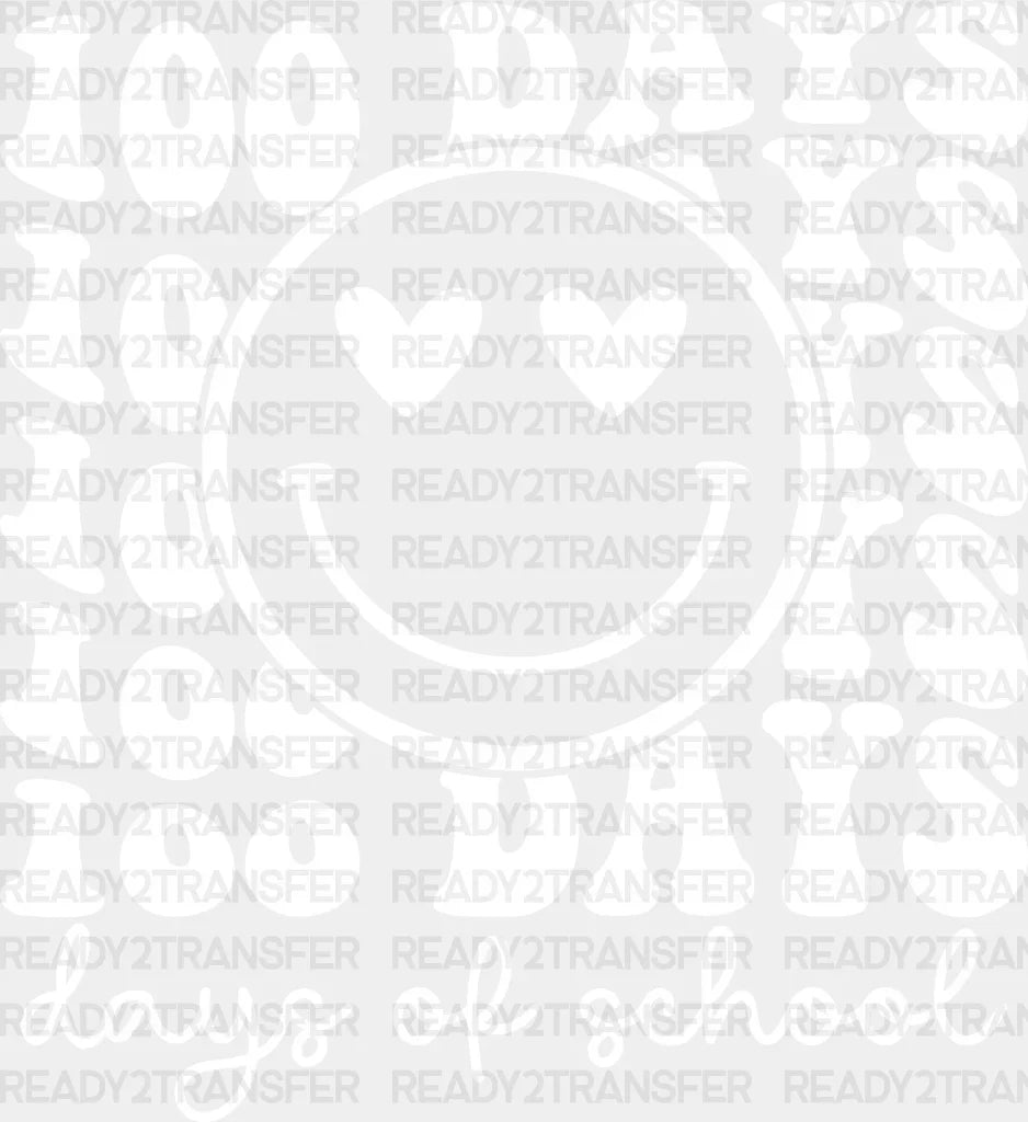 Heart Eye 100 Days Of School Dtf Transfer