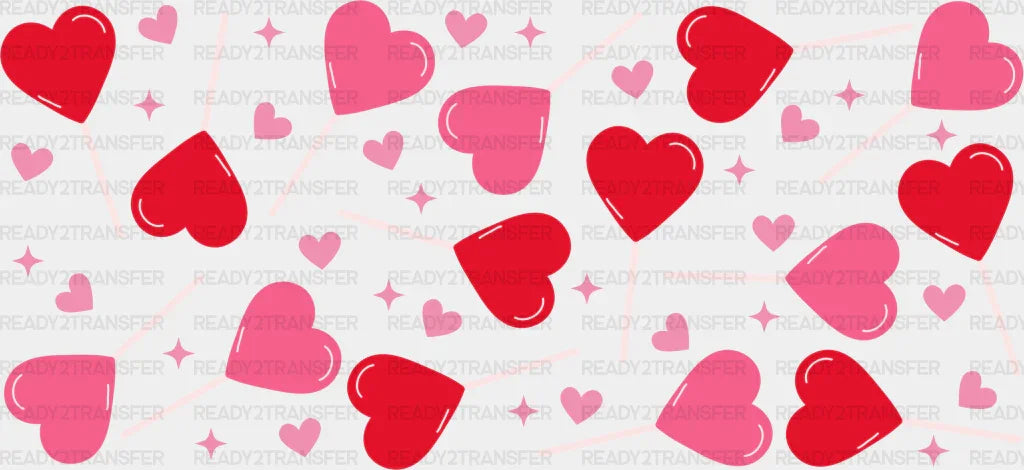 Heart Lollipop - Valentine's Day Cup Wrap UV Sticker Permanent UV DTF Decal ready2transfer