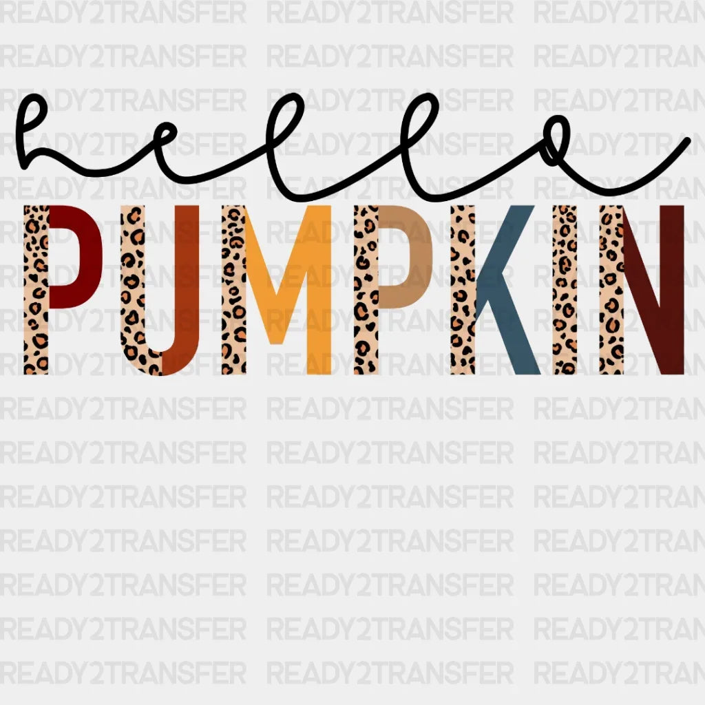 Hello Leo Pumpkin DTF Transfer ready2transfer