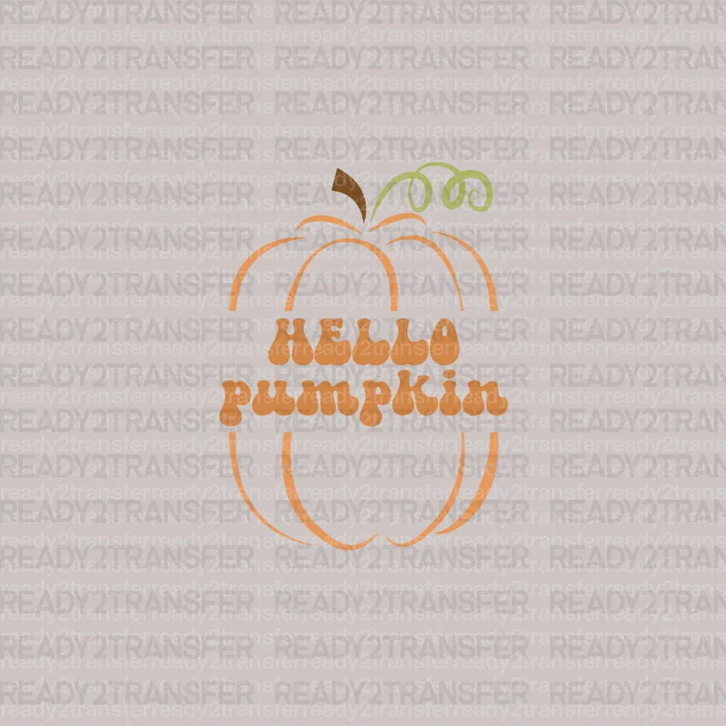 HELLO Pumpkin Mini DTF Transfer ready2transfer