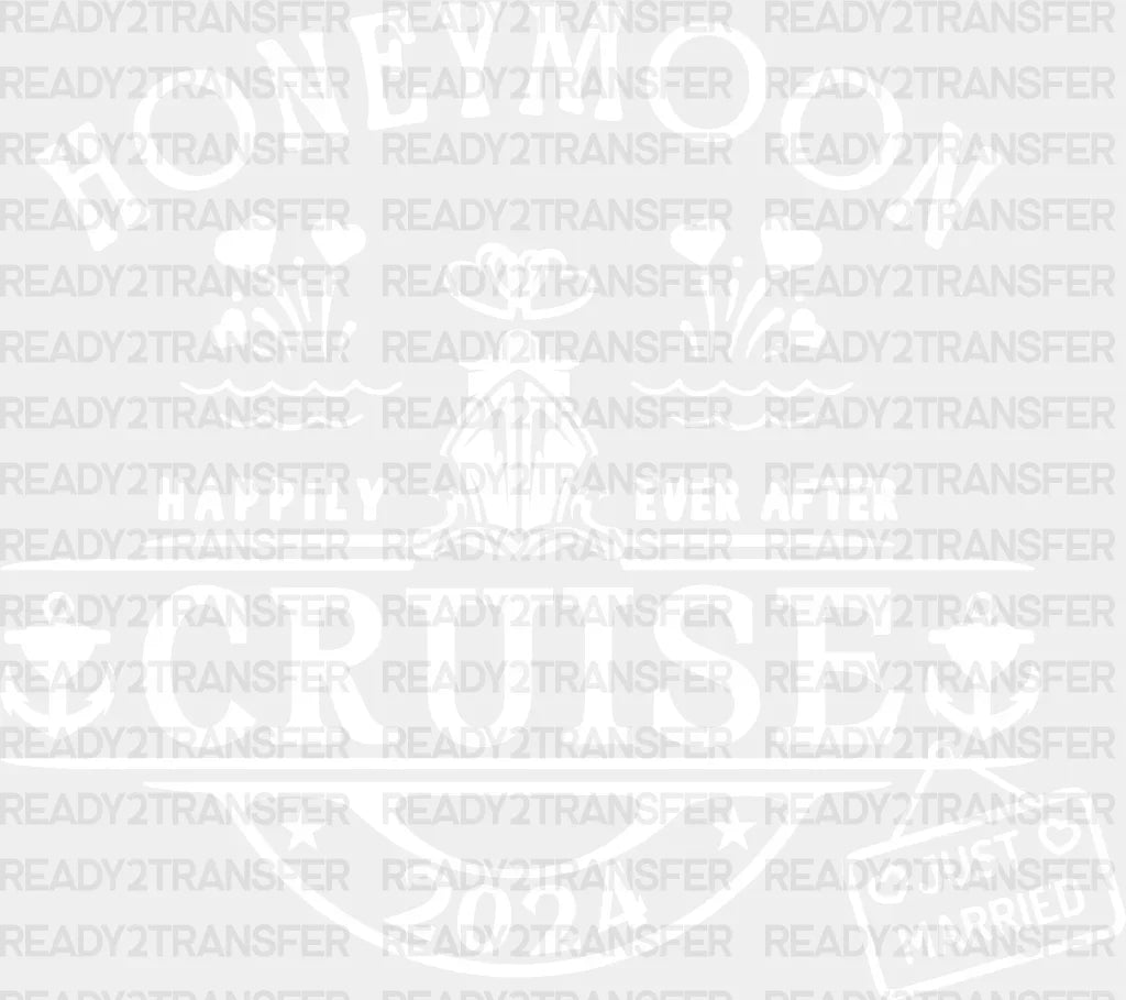 Honeymoon Happily Ever After - Iron On Dtf Transfer Adult Unisex S & M (10’’) / Light Color