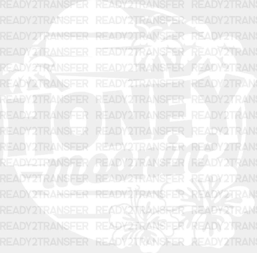 Honeymoonin’ Vacation Design - Honeymoon Iron On Dtf Transfer Adult Unisex S & M (10’’) /