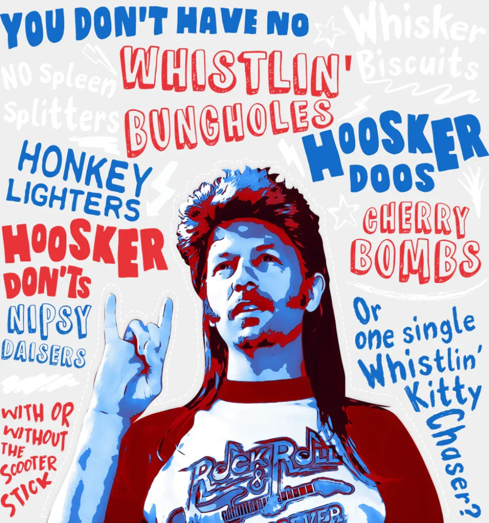 Hoosker Doos Hoosker Don’ts - 4th Of July DTF Transfer Adult Unisex - S & M (10’’) / Light Color Design (See Imaging)