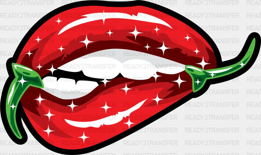 HOT LIPS DTF Transfer ready2transfer
