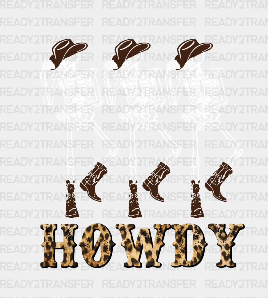 Howdy Cowboy Dtf Transfer