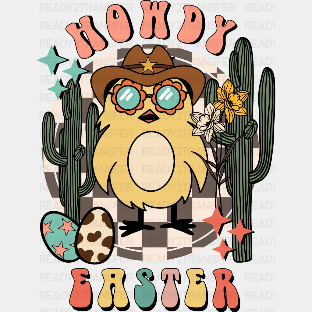 Howdy Easter Design Easter DTF Transfer