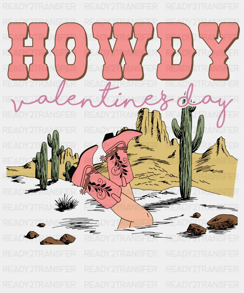 Howdy Valentines Day Dtf Transfer