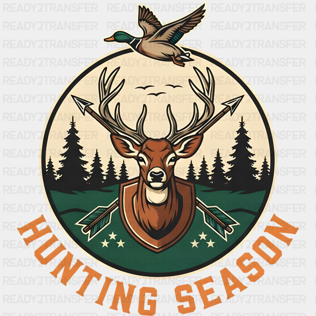 Hunting Season Circular Design - Hunting DTF Transfers ready2transfer