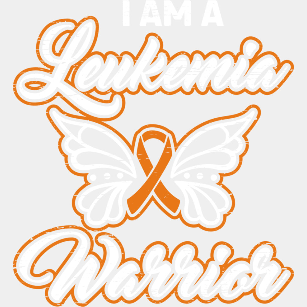 I Am A Leukemia Warrior - Leukemia DTF Transfers ready2transfer Light Color Design (See Imaging)