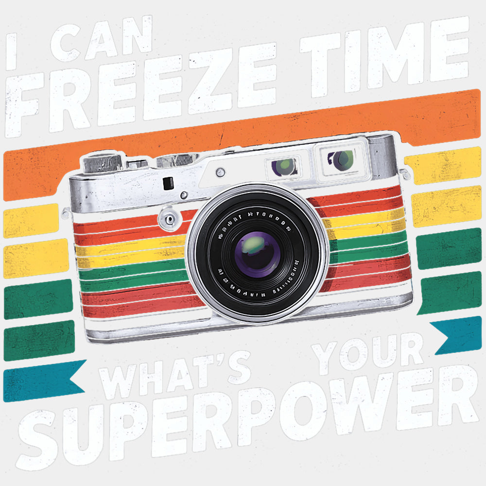 I Can Freeze Time, Rainbow Camera - Photography DTF Transfers ready2transfer Light Color Design (See Imaging)