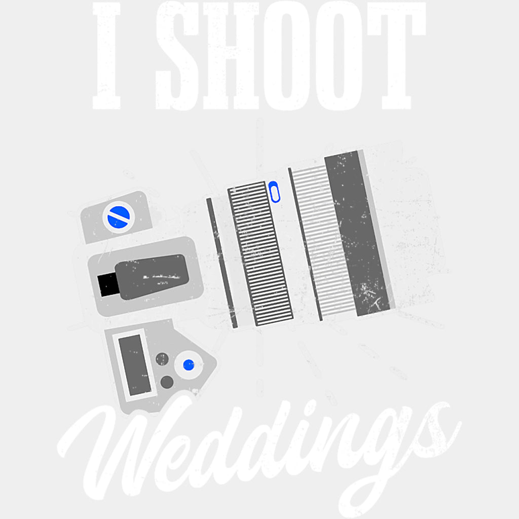 I Shoot Weddings - Photography DTF Transfers ready2transfer Light Color Design (See Imaging)