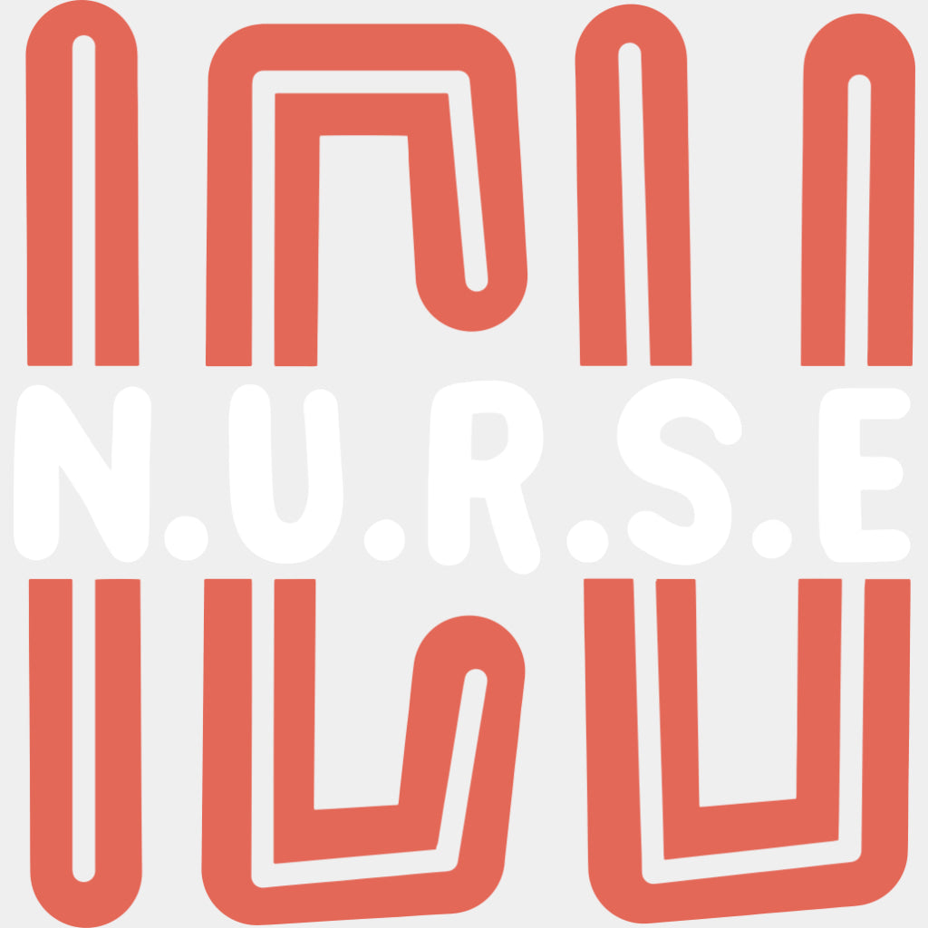 ICU Nurse, Orange Color - ICU DTF Transfers ready2transfer Light Color Design (See Imaging)