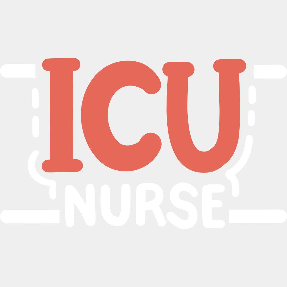ICU Nurse Orange Design - ICU DTF Transfers ready2transfer Light Color Design (See Imaging)