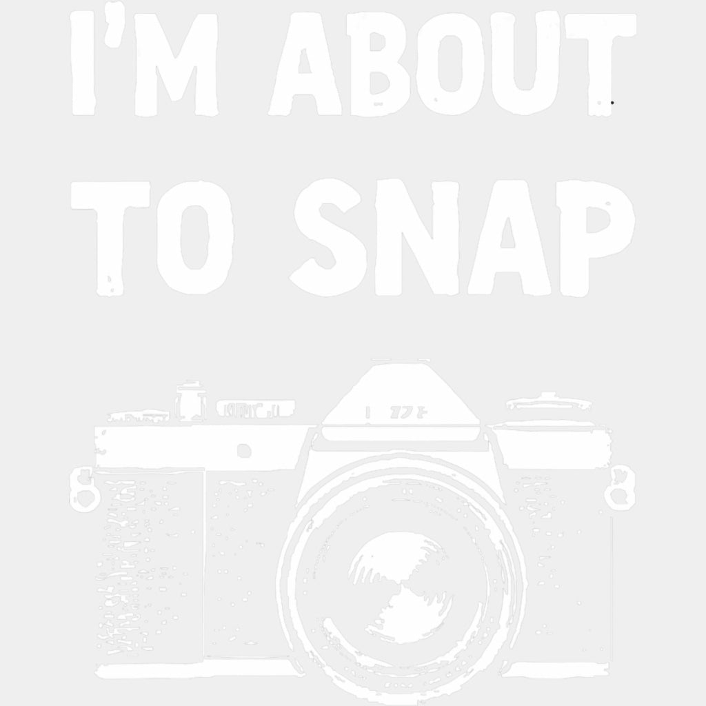 I'm About To Snap, Black & White - Photography DTF Transfers ready2transfer Light Color Design (See Imaging)
