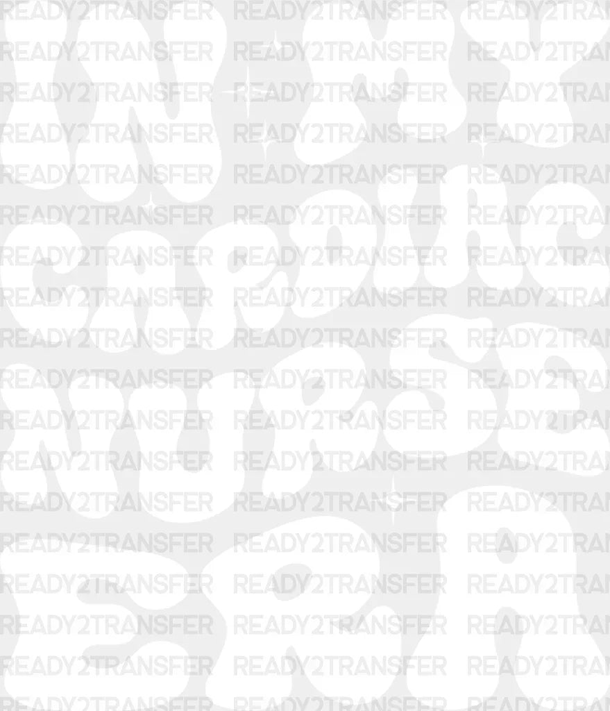 In My Cardiac Nurse Era - Dtf Transfers Adult Unisex S & M (10’’) / White