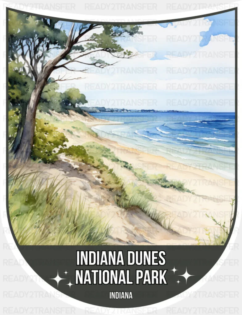 Indiana Dunes National Park Indiana - National Parks DTF Transfer ready2transfer