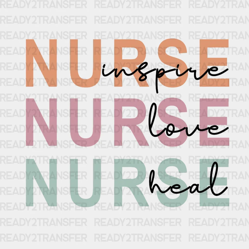 Inspire Love Heal DTF Transfer ready2transfer