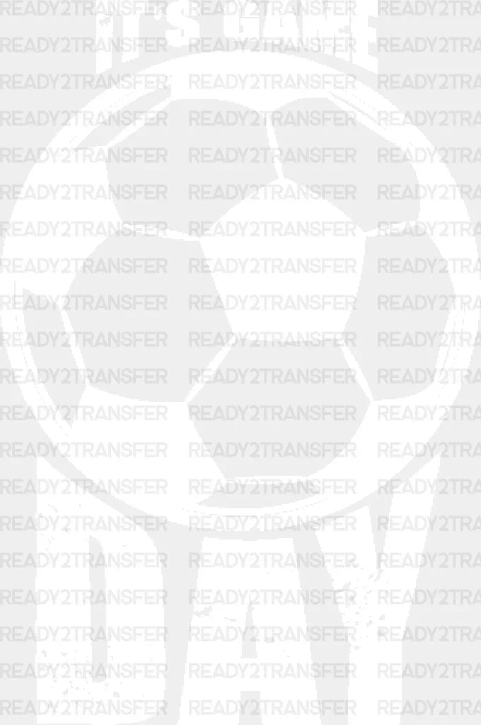 It’s Game Soccer Day Design - Dtf Heat Transfer Adult Unisex S & M (10’’) / White