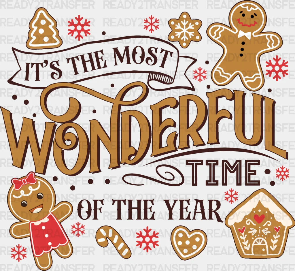 It's The Most Wonderful Time Of The Year Design Christmas DTF Transfer ready2transfer