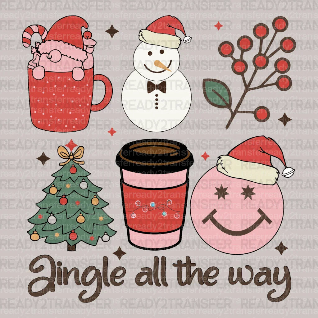 JINGLE ALL THE WAY DTF Transfer ready2transfer