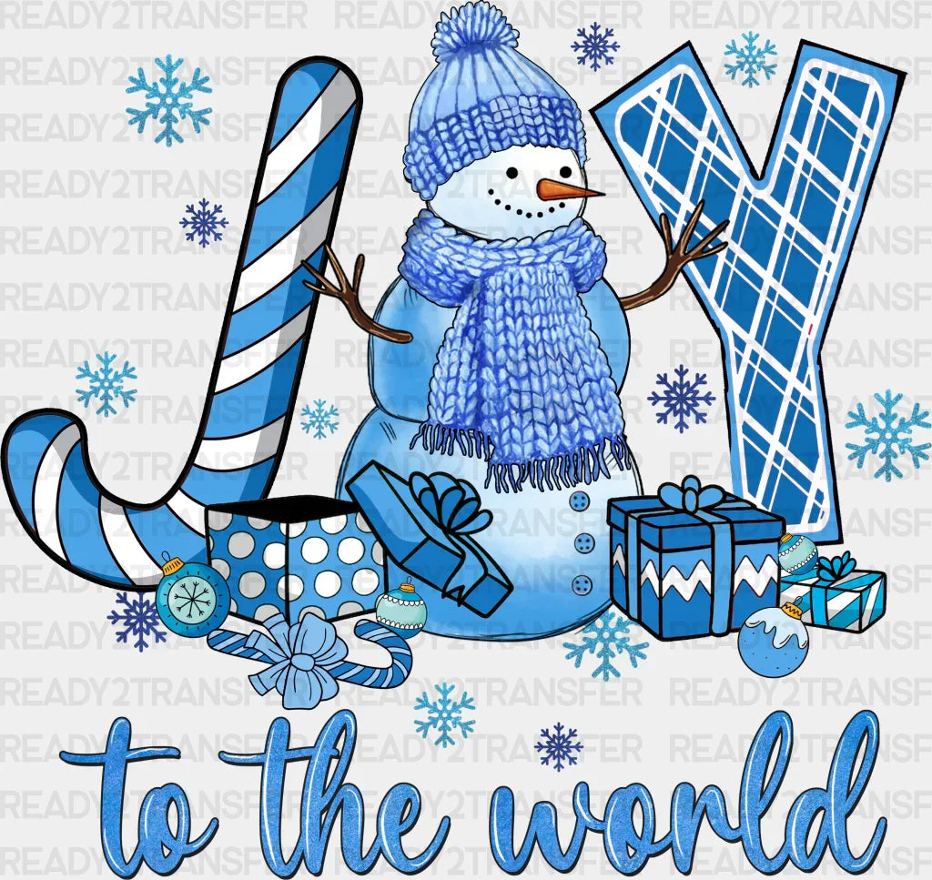 Joy To The World - Winter Iron On DTF Transfer ready2transfer