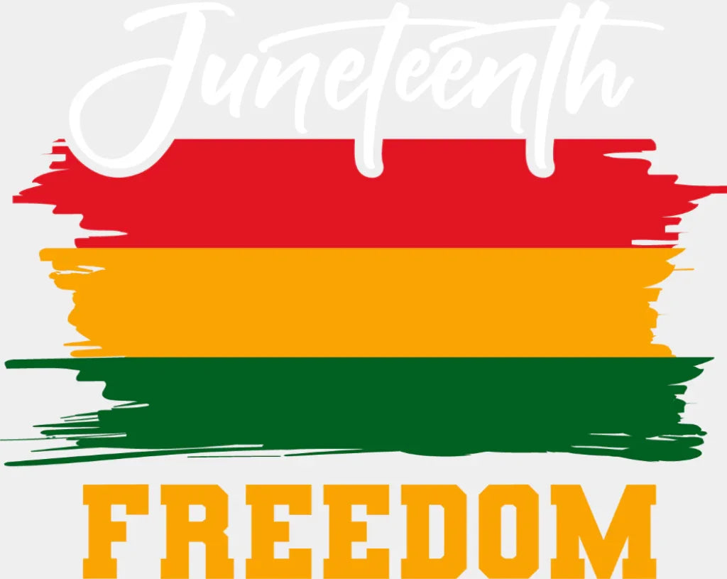 Juneteenth Freedom - Juneteenth DTF Transfer Adult Unisex - S & M (10’’) / Light Color Design (See Imaging)