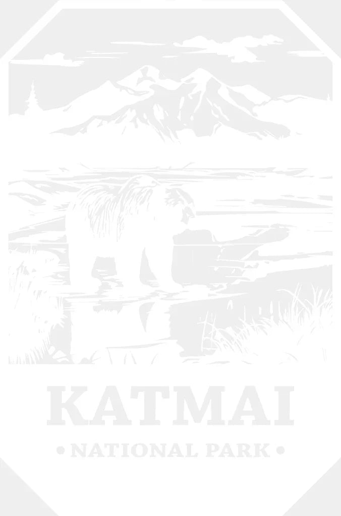 Katmai National Park Design - National Parks DTF Transfers ready2transfer White