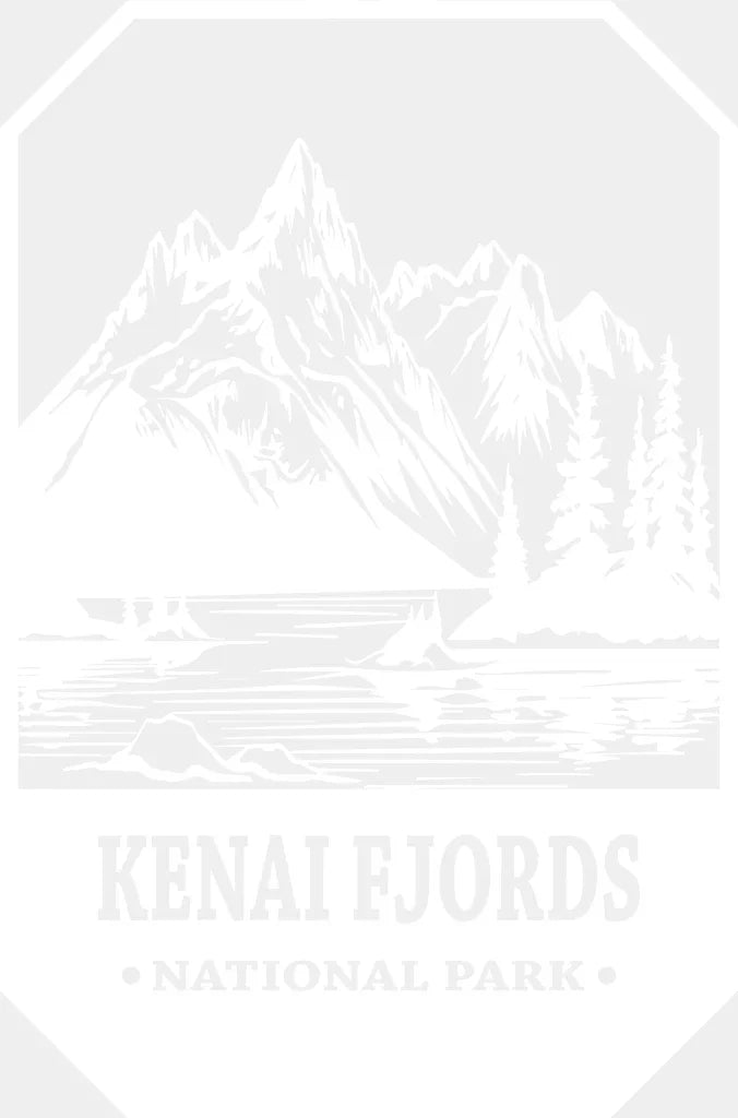 Kenai Fjords National Park Design - Parks Dtf Transfers Adult Unisex S & M (10’) / White