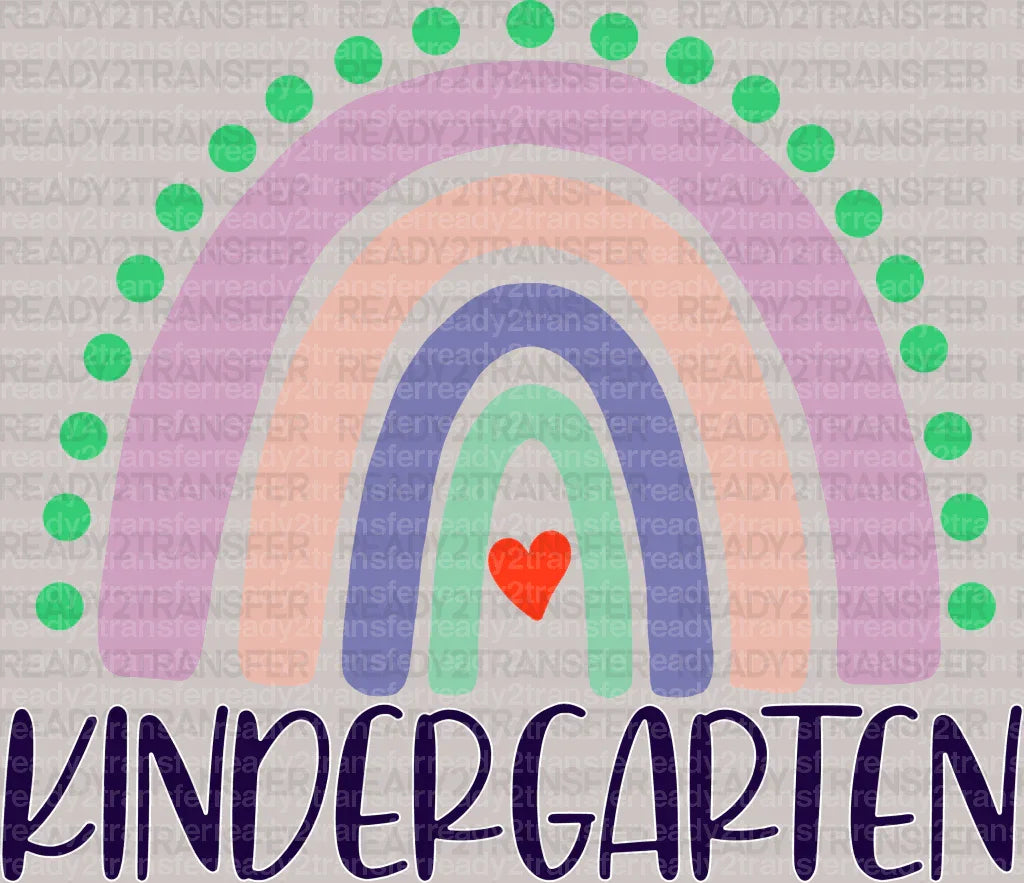 KINDER GARTEN SPOTTED DTF Transfer - ready2transfer
