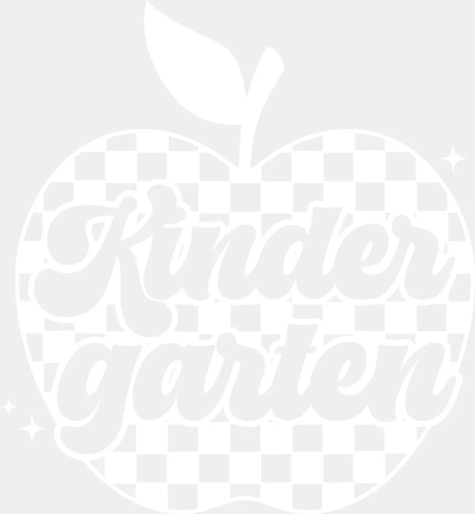 Kindergarten B&W - Back To School DTF Transfer ready2transfer Light Color Design (See Imaging)