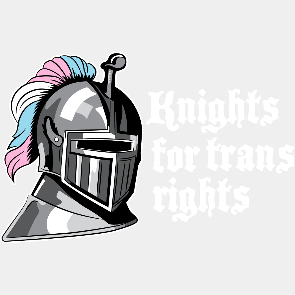 Knights For Trans Rights - Transgender DTF Transfers ready2transfer Light Color Design (See Imaging)