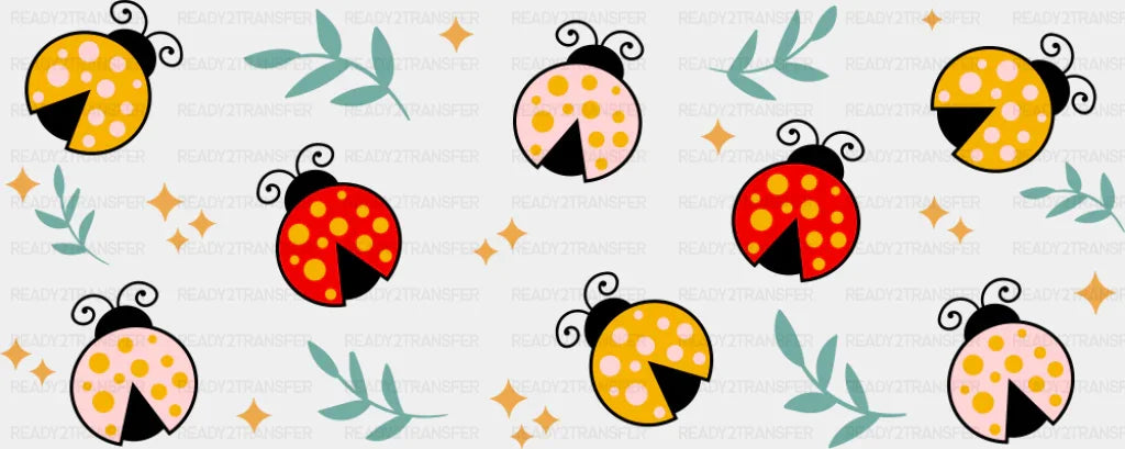 Ladybugs - General Cup Wrap UV Sticker Permanent UV DTF Decal