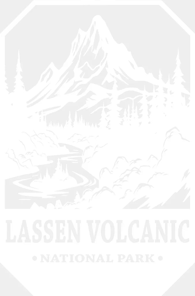 Lassen Volcanic National Park Design - National Parks DTF Transfers ready2transfer White