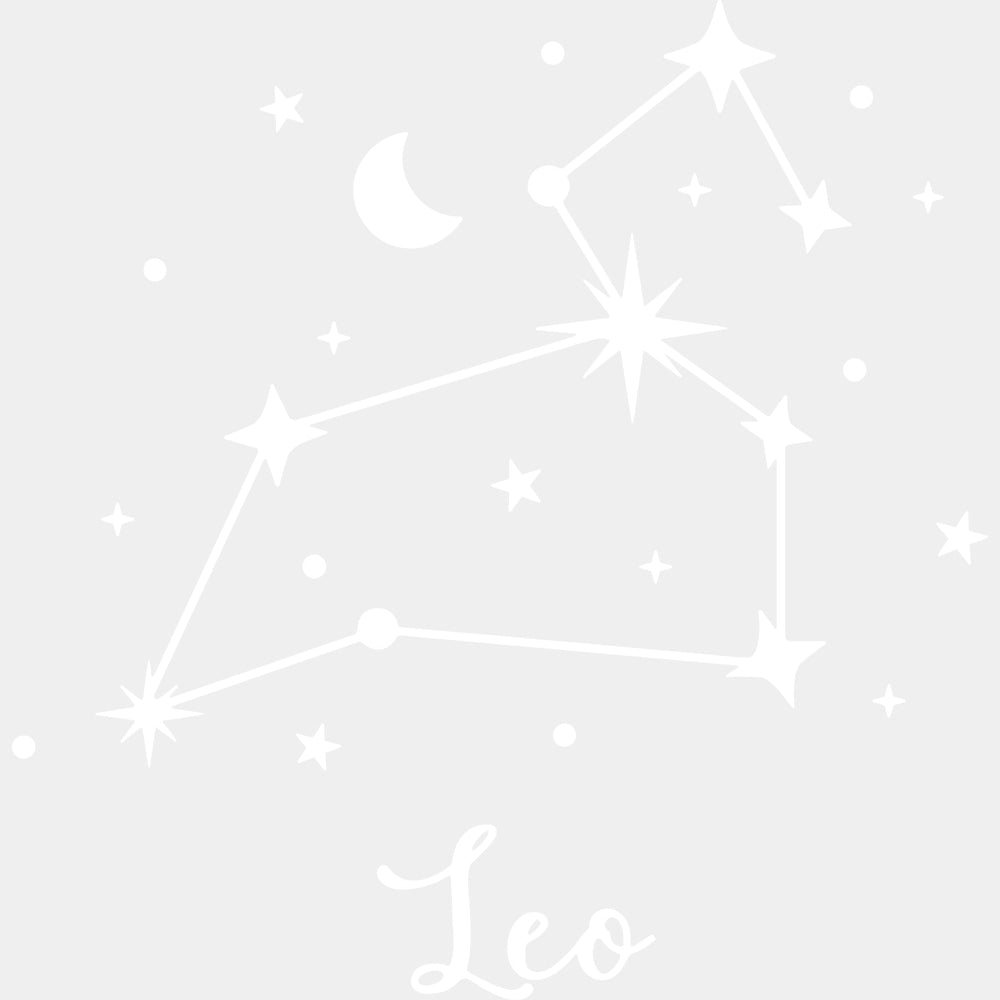 Leo Constellations - Zodiacs & Horoscopes DTF Transfers - Adult Unisex - S & M (10’’) / Light Color Design (See Imaging)
