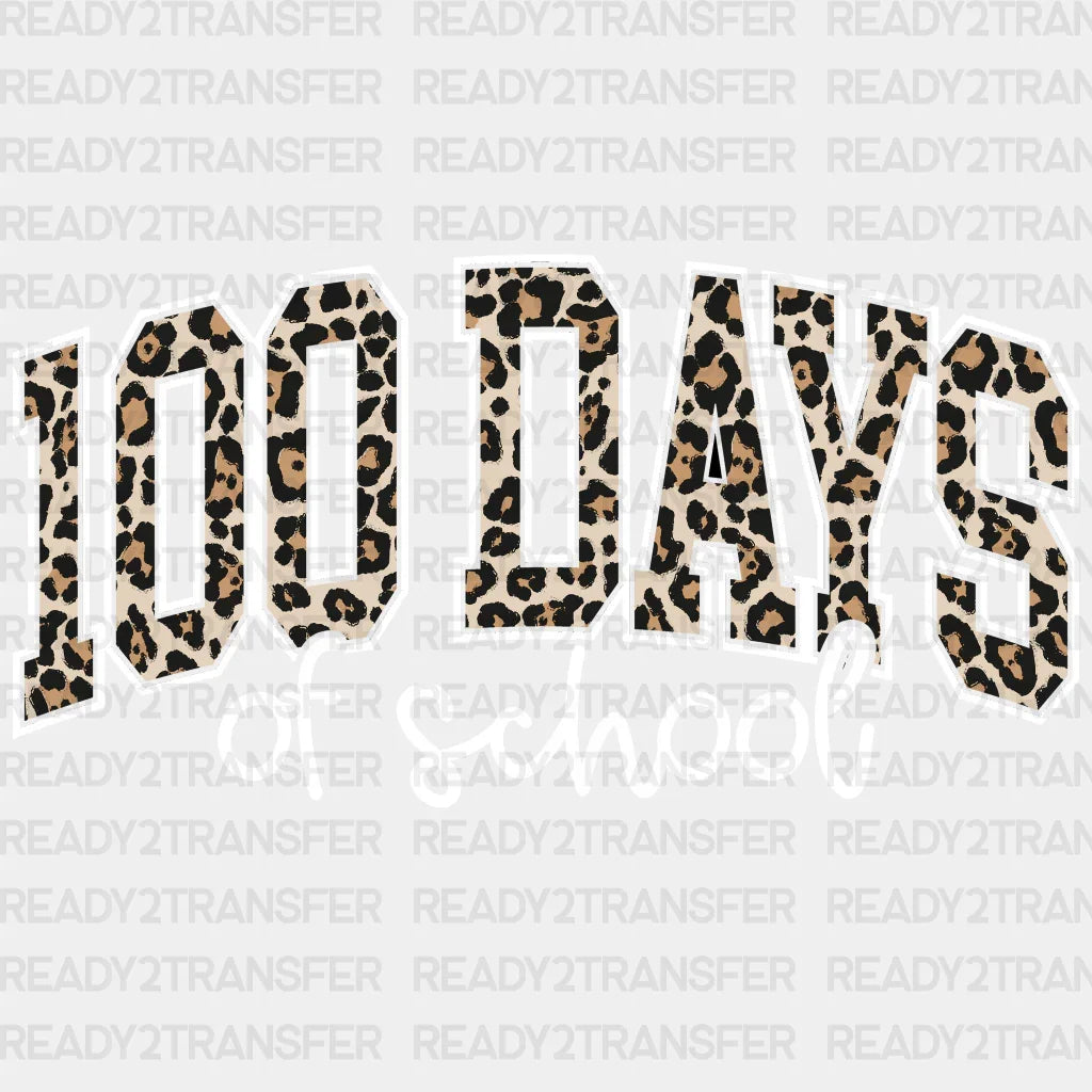 Leo Design 100 Days Of School Solo Dtf Transfer