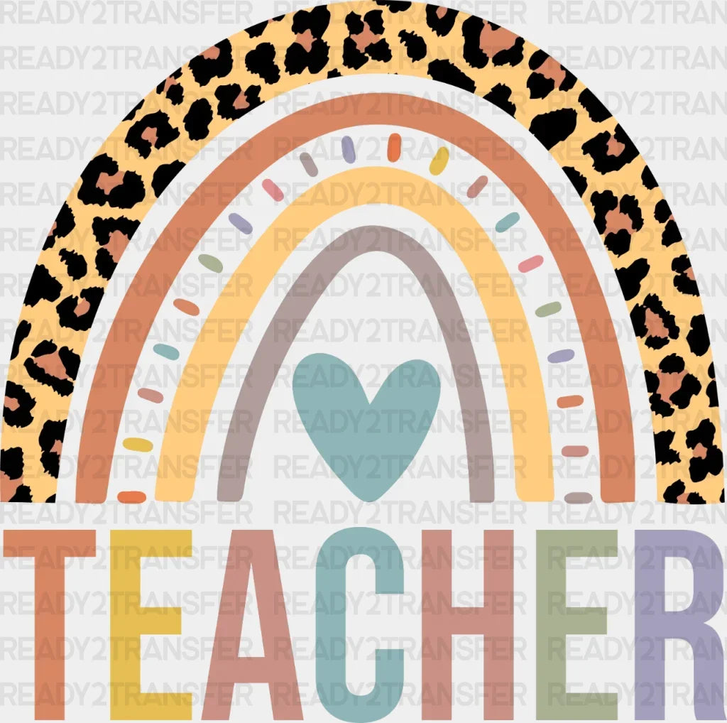 Leo Rainbow Teacher DTF Transfer ready2transfer